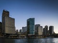 CBD central business district and circular quay area sydney australia Royalty Free Stock Photo