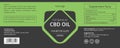 CBD Label Design Template, CBD Oil Bottle Label Template