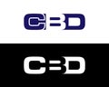 CBD Letter Unique Logo Design Concept.