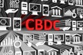 CBDC concept blurred background 3d
