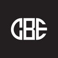 CBE letter logo design on black background. CBE creative initials letter logo concept. CBE letter design Royalty Free Stock Photo