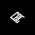 CBG letter logo design on black background Royalty Free Stock Photo