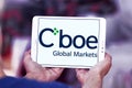 Cboe Global Markets logo Royalty Free Stock Photo