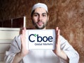 Cboe Global Markets logo Royalty Free Stock Photo