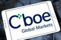 Cboe Global Markets logo Royalty Free Stock Photo