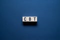 CBT - word concept on cubes