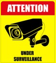 CC TV Sign, Security Surveillance, Video Surveillance Warning Sign