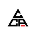 CCA triangle letter logo design with triangle shape. CCA triangle logo design monogram. CCA triangle vector logo template with red Royalty Free Stock Photo