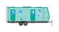 Ccaravan travel car vehicle trailer house summer vacation vector.
