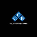 CCB letter logo design on BLACK background. CCB creative initials letter logo concept. CCB letter design Royalty Free Stock Photo