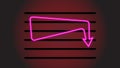 Neon signboard. Illustration background