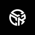 CCK letter logo design on black background. CCK creative initials letter logo concept. CCK letter design Royalty Free Stock Photo