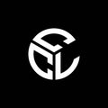 CCL letter logo design on black background. CCL creative initials letter logo concept. CCL letter design Royalty Free Stock Photo