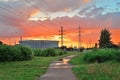 CCM St. Petersburg , the former V. I. Lenin and power lines at s