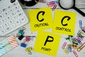 CCP Critical Control Point text phrase of business and financial concept Royalty Free Stock Photo