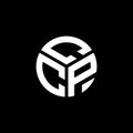 CCP letter logo design on black background. CCP creative initials letter logo concept. CCP letter design Royalty Free Stock Photo