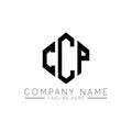 CCP letter logo design with polygon shape. CCP polygon and cube shape logo design. CCP hexagon vector logo template white and Royalty Free Stock Photo