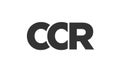 CCR logo design template with strong and modern bold text. Initial based vector logotype featuring simple and minimal typography. Royalty Free Stock Photo