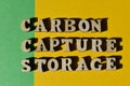 CCS, abbreviation for Carbon Capture Storage