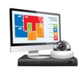 CCTV camera and DVR - digital video recorder - security system