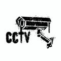 CCTV camera in graffiti style with streaks for your design Royalty Free Stock Photo