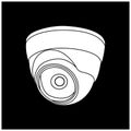 cctv camera icon illustration design Royalty Free Stock Photo