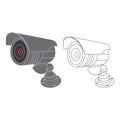 cctv camera icon Royalty Free Stock Photo