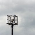 CCTV camera in a cage