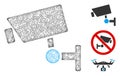 CCTV Camera Polygonal Web Vector Mesh Illustration Royalty Free Stock Photo
