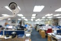 CCTV Camera security operating in office building Royalty Free Stock Photo