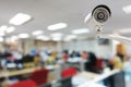CCTV Camera security operating in office building Royalty Free Stock Photo