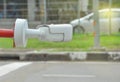 cctv camera beside the street in government office