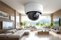 CCTV Camera technology Security System, Smart home technology, surveillance operating in house village, Home security system Royalty Free Stock Photo