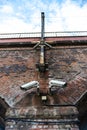 CCTV camera urban red brick wall overpass train tracks manchester watching eyes spy issue security data