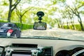 CCTV car camera for safety on the road accident Royalty Free Stock Photo