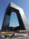 CCTV CGTN headquarters building in Beijing, shot in 2015