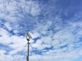 CCTV on cloud and blue sky background. Royalty Free Stock Photo