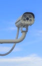 CCTV header for heeding by secuerity team Royalty Free Stock Photo