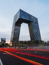 CCTV headquarter at night,Beijing,China