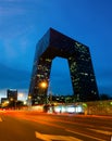 CCTV headquarter at night,Beijing,China