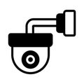 Cctv icon. Security camera icon vector. Dome camera Royalty Free Stock Photo