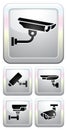 CCTV labels, video surveillance, set button