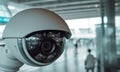 CCTV on location Airport, Security Camera Royalty Free Stock Photo