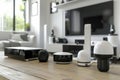 Cctv management programmed lighting audio observe property mobile environmental detection integration oversee smart home alarm wat