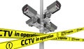 CCTV in operation. The concept