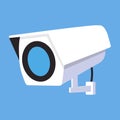 CCTV Security camera flat vector concept Royalty Free Stock Photo