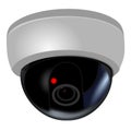 CCTV Security camera isolated white background Royalty Free Stock Photo