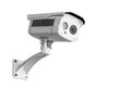 CCTV Security camera isolated white background. Royalty Free Stock Photo