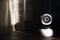 The CCTV security camera operating in home. Royalty Free Stock Photo