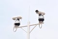 cctv security cameras Royalty Free Stock Photo